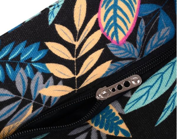 printing leaves shoulder bags cotton shoulder bags for girls large size beach bags shopping bags MN181 - Image 4