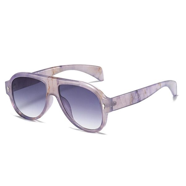 Retro Punk Men Pilot Sunglasses Fashion Rivets Decoration Gradient Eyewear Shades UV400 Women Trending Purple Sun Glasses - Image 9
