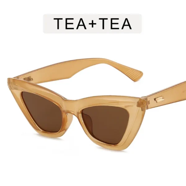 Women's retro square glasses with sunglasses - Image 13