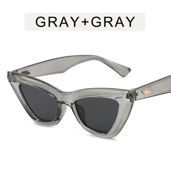 Women's retro square glasses with sunglasses - Image 16