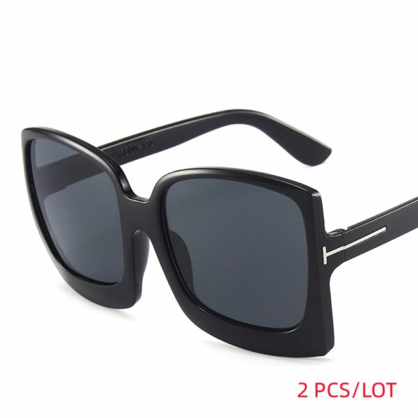 Square Sunglasses Women Vintage Brand Oversize Sun Glasses Black Gradient Female Glasses Men UV400 - Image 7