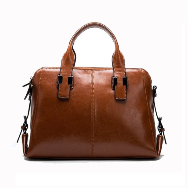 Real Cow Leather Ladies HandBags Women Genuine Leather bags Totes Messenger Bags Hign Quality Designer Luxury Brand Bag - Image 2