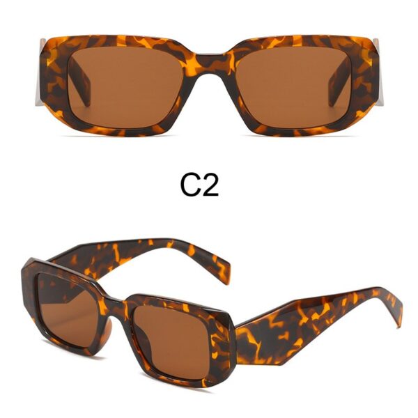 New Small Square Sunglasses Women Brand Designer Wide Frame Vintage White Sun Glasses UV400 Fashion Female Shades - Image 8