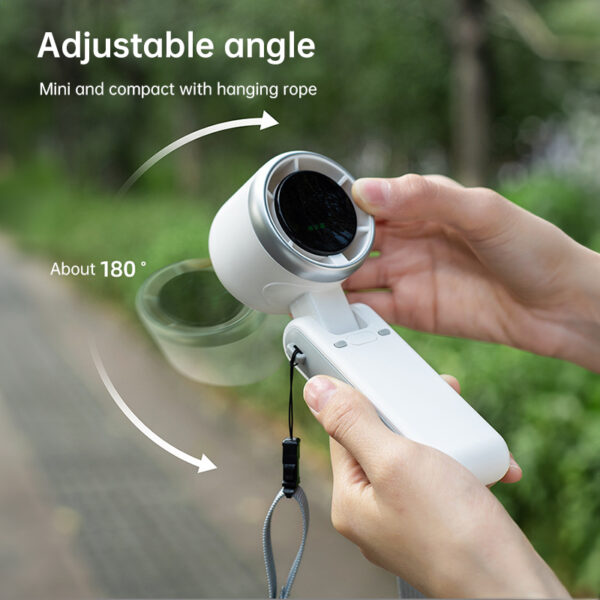 2025 New Portable Electric Fan: Foldable, High - Power, USB - Rechargeable, Wearable Neck Fan - Image 8