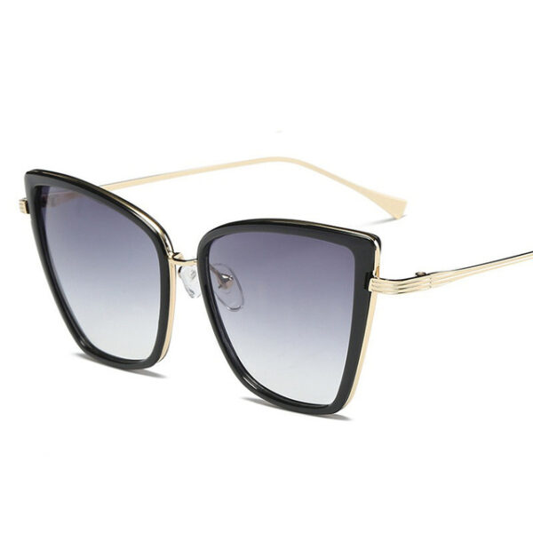 Big Cat Eye Sunglasses Women Black Mirror Sun Glasses Fashion Brand Designer High Quality Vintage Sunglass - Image 6