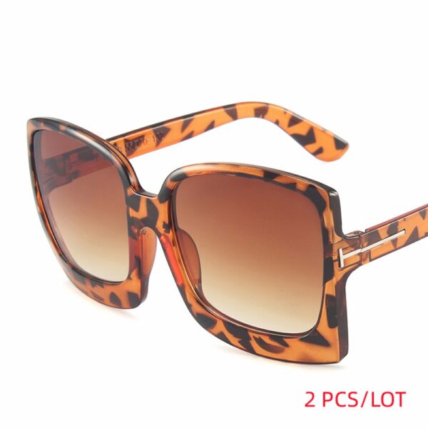 Square Sunglasses Women Vintage Brand Oversize Sun Glasses Black Gradient Female Glasses Men UV400 - Image 10