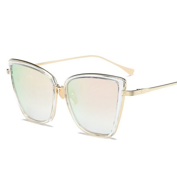 Big Cat Eye Sunglasses Women Black Mirror Sun Glasses Fashion Brand Designer High Quality Vintage Sunglass - Image 10