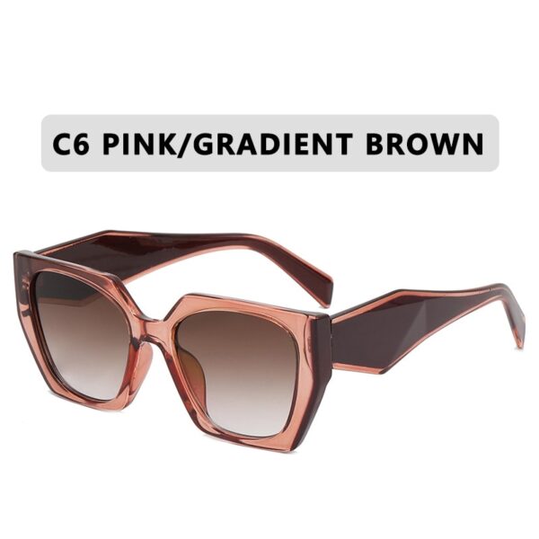 Luxury Brand Square Sunglasses New Ladies Men's Large Frame Shades Women's Vintage Glasses UV400 - Image 11