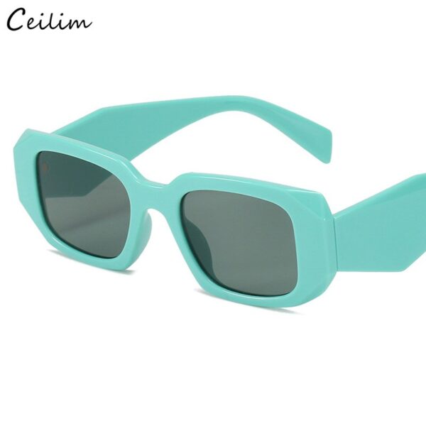 New Small Square Sunglasses Women Brand Designer Wide Frame Vintage White Sun Glasses UV400 Fashion Female Shades - Image 3