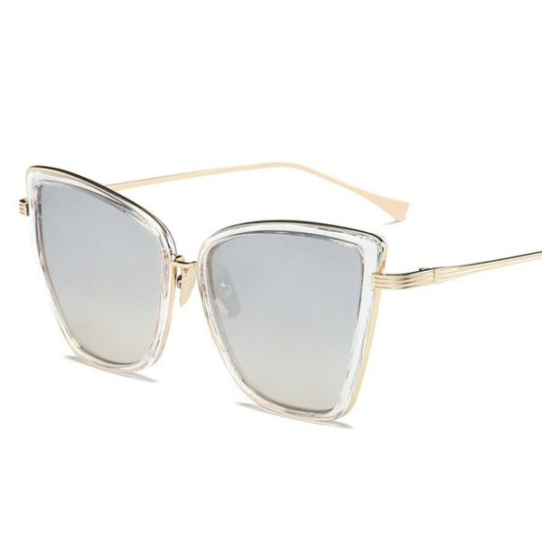 Big Cat Eye Sunglasses Women Black Mirror Sun Glasses Fashion Brand Designer High Quality Vintage Sunglass - Image 11