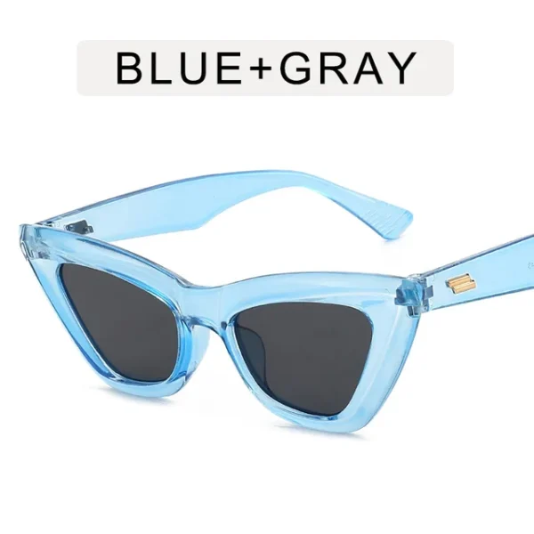 Women's retro square glasses with sunglasses - Image 15