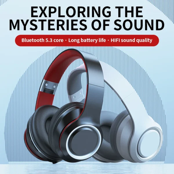 DR90 Wireless Headphones Headwear Creative Heavy Bass Effect Ultra Long Endurance Earphones - Image 3
