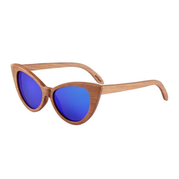 Retro All Wood Glasses Fishing Travel Cat Eye Polarized Sunglasses - Image 2