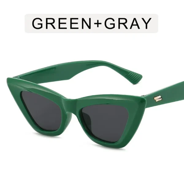 Women's retro square glasses with sunglasses - Image 12
