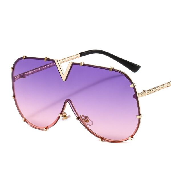 Fashion Brand Modern Oversized Square Sunglasses For Women Men Vintage Big Frame Retro Luxury Designer Sun Glasses UV400 Eyewear - Image 2