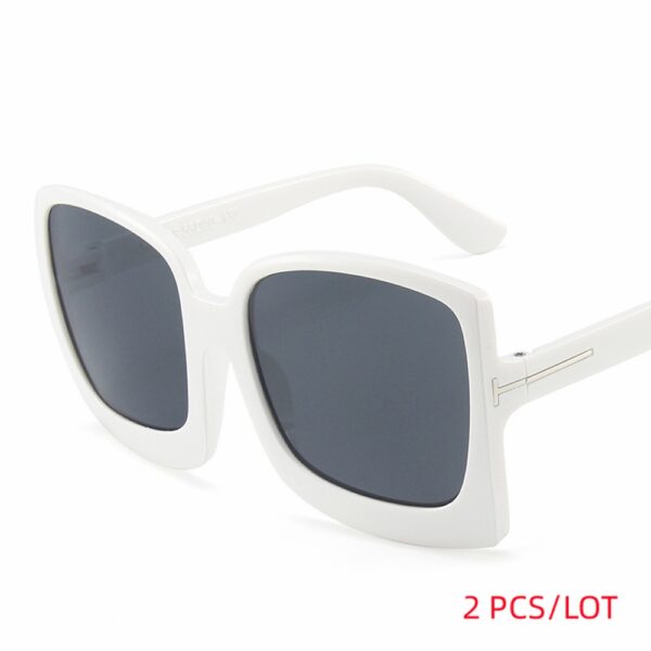 Square Sunglasses Women Vintage Brand Oversize Sun Glasses Black Gradient Female Glasses Men UV400 - Image 11