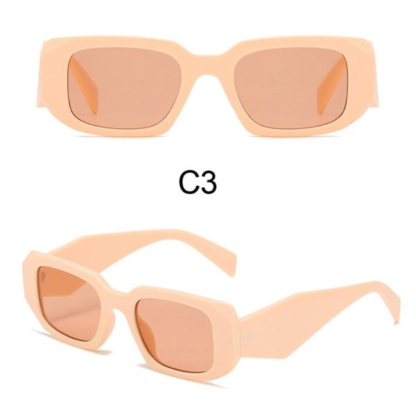 New Small Square Sunglasses Women Brand Designer Wide Frame Vintage White Sun Glasses UV400 Fashion Female Shades - Image 9