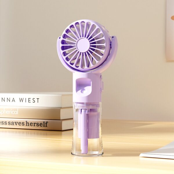 Spray fan water replenisher mute portable charging student dormitory mini handheld small fan - Image 6