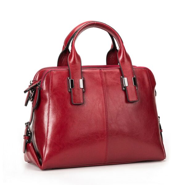 Real Cow Leather Ladies HandBags Women Genuine Leather bags Totes Messenger Bags Hign Quality Designer Luxury Brand Bag - Image 6