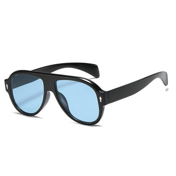 Retro Punk Men Pilot Sunglasses Fashion Rivets Decoration Gradient Eyewear Shades UV400 Women Trending Purple Sun Glasses - Image 8