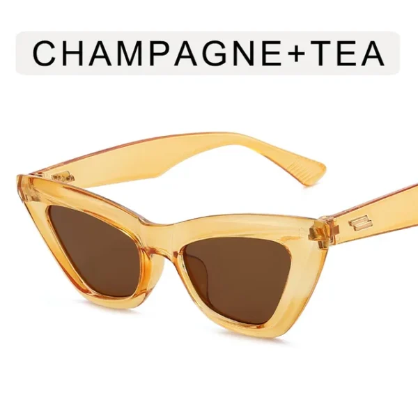 Women's retro square glasses with sunglasses - Image 14