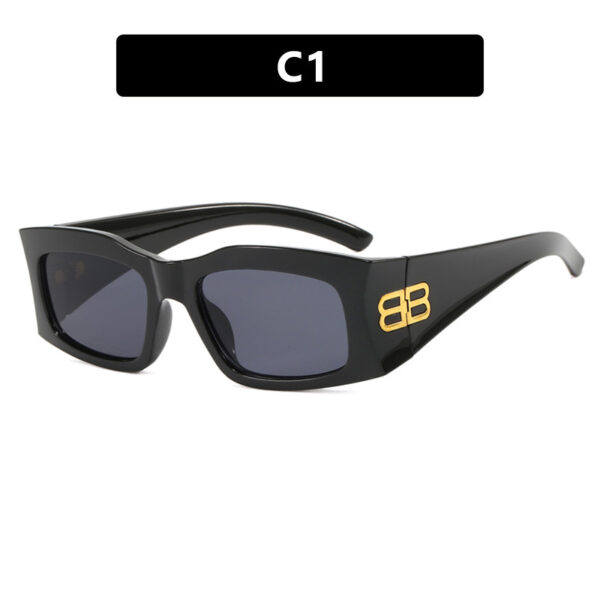 Box letter B sunglasses, personality, spicy girl, internet celebrity temperament, slimming, UV resistant sunglasses - Image 6