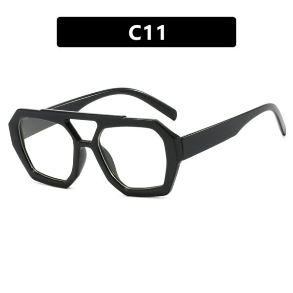 Double beam irregular sunglasses, new European and American Instagram influencers, same fashionable sunglasses, sunglasses - Image 16