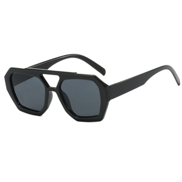 Double beam irregular sunglasses, new European and American Instagram influencers, same fashionable sunglasses, sunglasses - Image 5