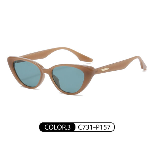 New Personalized Sunglasses for Women, European and American Trendy Cat Eye Sunglasses - Image 3