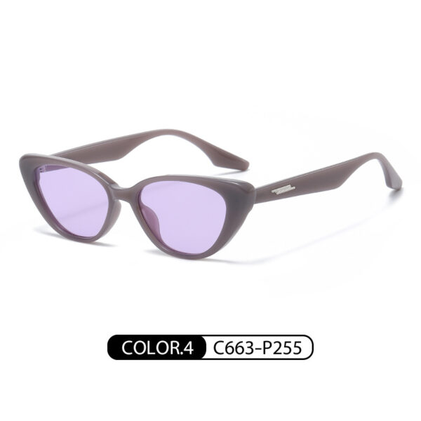 New Personalized Sunglasses for Women, European and American Trendy Cat Eye Sunglasses - Image 4