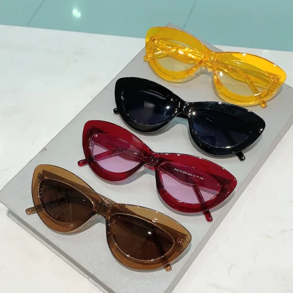 New style cat eye dopamine sunglasses, simple and trendy, UV resistant, internet famous, same sunglasses - Image 5