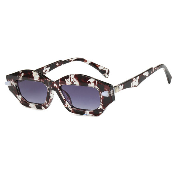 Irregular small frame sunglasses, high-end fashion show sunglasses, versatile, trendy, modern and fashionable sunglasses for women - Image 3