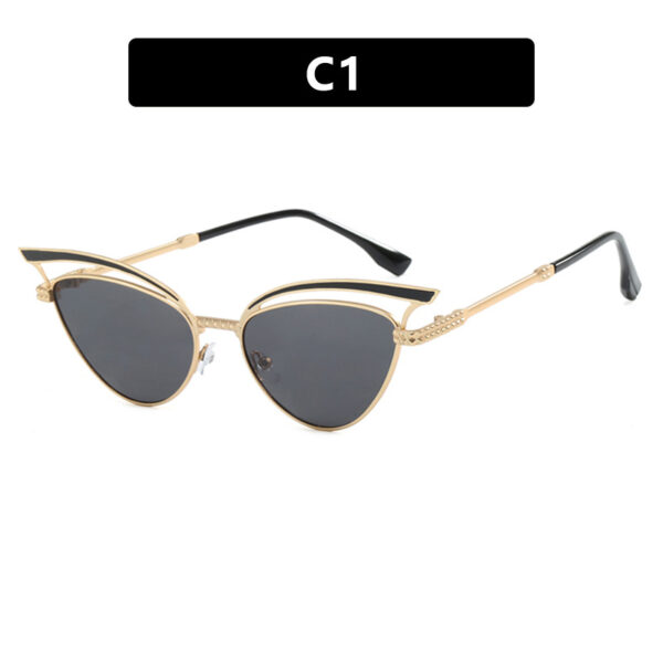 Cat eye hollow sunglasses European and American fashion sunglasses for women - Image 6