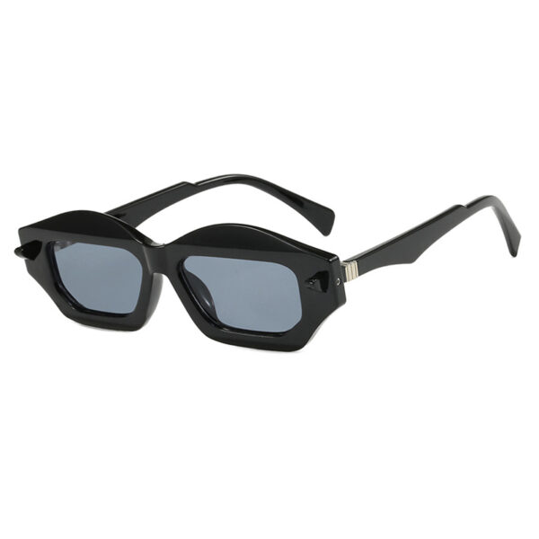 Irregular small frame sunglasses, high-end fashion show sunglasses, versatile, trendy, modern and fashionable sunglasses for women - Image 2