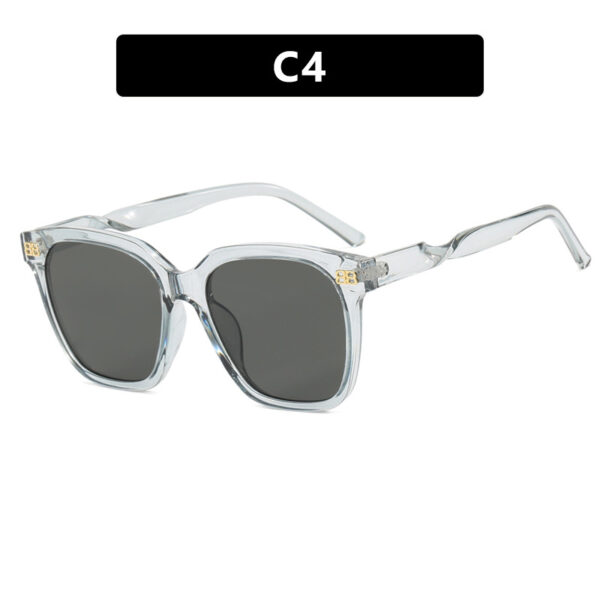 Letter B Retro Box Sunglasses Women's High end Feeling Internet Celebrity New Sunglasses Anti UV Sunglasses - Image 9
