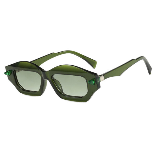 Irregular small frame sunglasses, high-end fashion show sunglasses, versatile, trendy, modern and fashionable sunglasses for women - Image 4