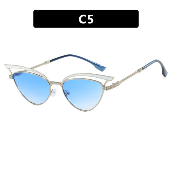 Cat eye hollow sunglasses European and American fashion sunglasses for women - Image 10