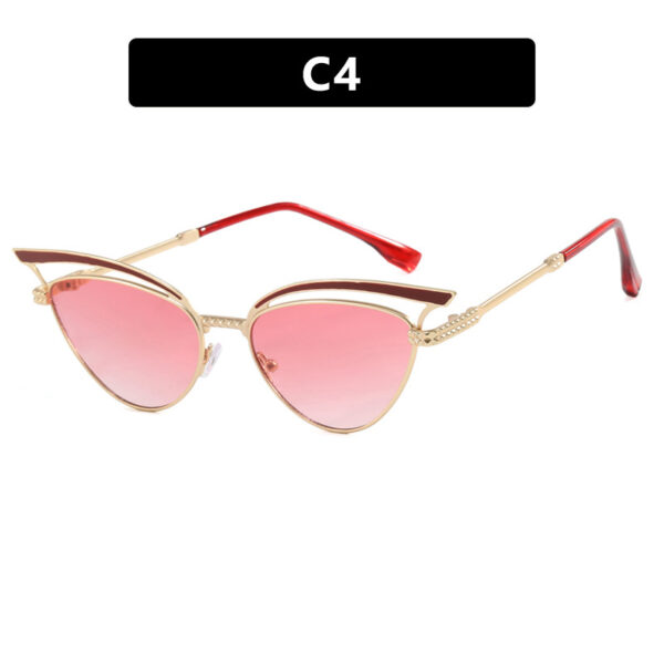 Cat eye hollow sunglasses European and American fashion sunglasses for women - Image 9