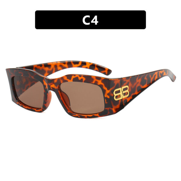 Box letter B sunglasses, personality, spicy girl, internet celebrity temperament, slimming, UV resistant sunglasses - Image 9
