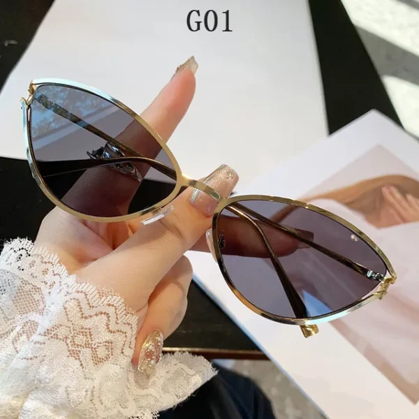 Cat Eye Sunglasses Women Trendy Vintage Vacation Designer Luxury Glasses Lentes De Sol Mujer Lunette Soleil Femme Vasos - Image 9