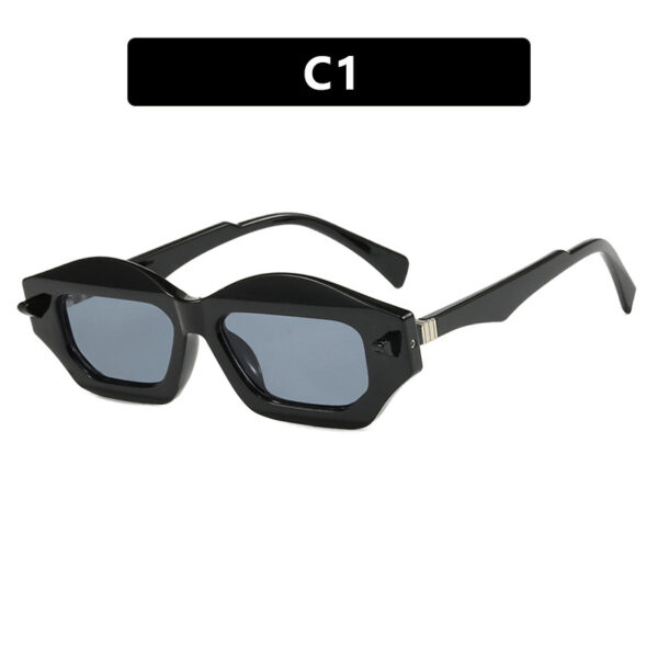 Irregular small frame sunglasses, high-end fashion show sunglasses, versatile, trendy, modern and fashionable sunglasses for women - Image 6