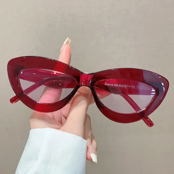New style cat eye dopamine sunglasses, simple and trendy, UV resistant, internet famous, same sunglasses - Image 2