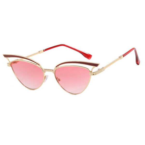Cat eye hollow sunglasses European and American fashion sunglasses for women - Image 4