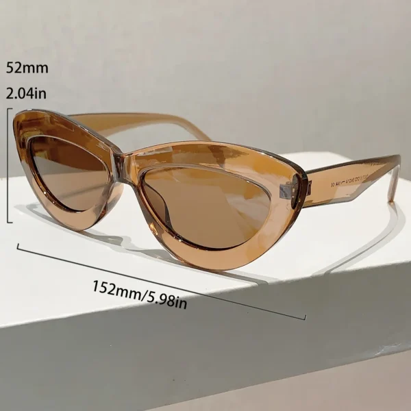 New style cat eye dopamine sunglasses, simple and trendy, UV resistant, internet famous, same sunglasses - Image 6