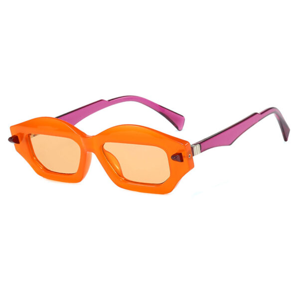 Irregular small frame sunglasses, high-end fashion show sunglasses, versatile, trendy, modern and fashionable sunglasses for women - Image 5