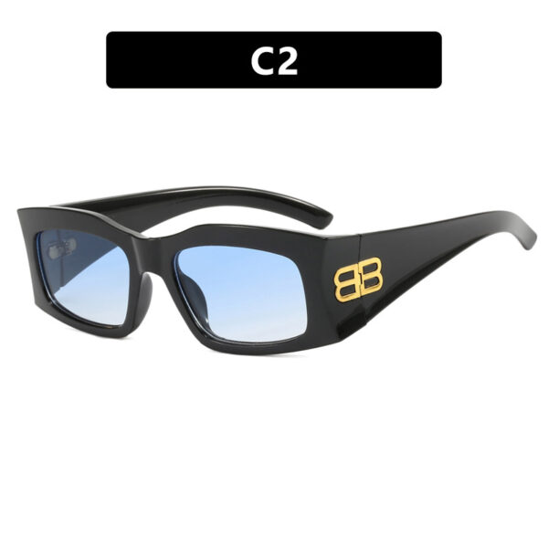 Box letter B sunglasses, personality, spicy girl, internet celebrity temperament, slimming, UV resistant sunglasses - Image 7