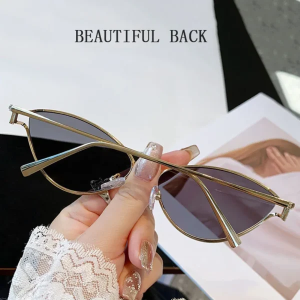 Cat Eye Sunglasses Women Trendy Vintage Vacation Designer Luxury Glasses Lentes De Sol Mujer Lunette Soleil Femme Vasos - Image 5