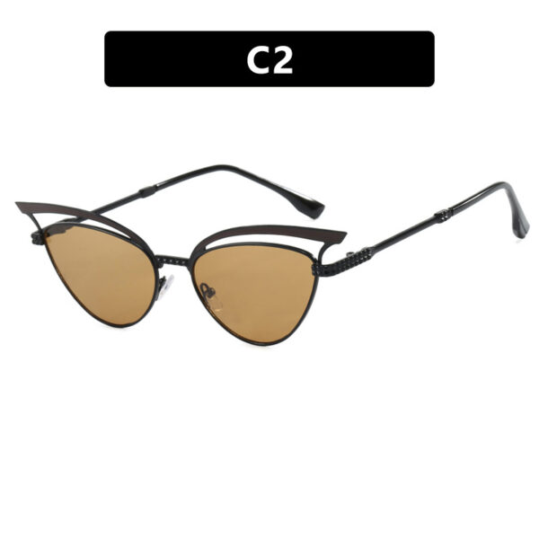 Cat eye hollow sunglasses European and American fashion sunglasses for women - Image 7