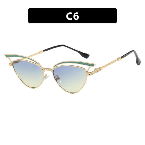 Cat eye hollow sunglasses European and American fashion sunglasses for women - Image 11