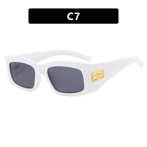 Box letter B sunglasses, personality, spicy girl, internet celebrity temperament, slimming, UV resistant sunglasses - Image 12